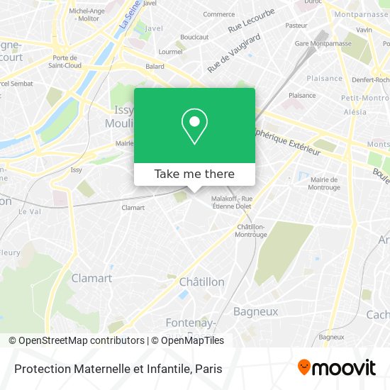 Protection Maternelle et Infantile map