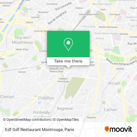 Edf Gdf Restaurant Montrouge map