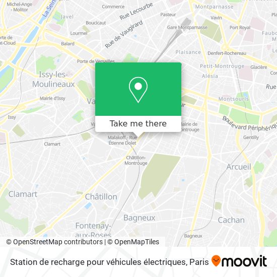 Station de recharge pour véhicules électriques map