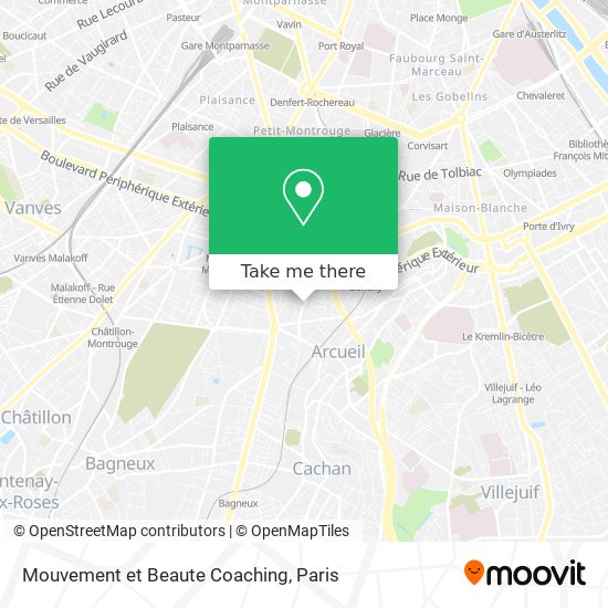 Mouvement et Beaute Coaching map