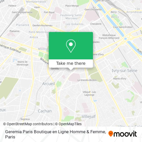 Geremia Paris Boutique en Ligne Homme & Femme map