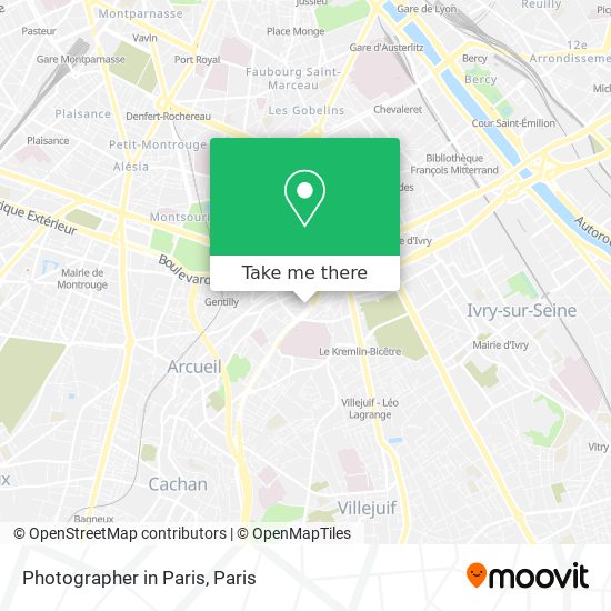 Photographer in Paris map