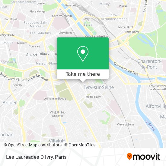 Les Laureades D Ivry map