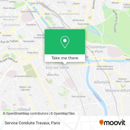 Service Conduite Travaux map