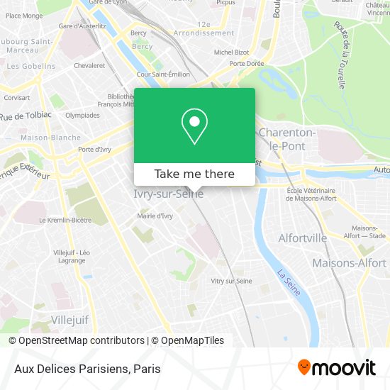Aux Delices Parisiens map