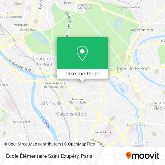 Mapa École Élémentaire Saint-Exupéry