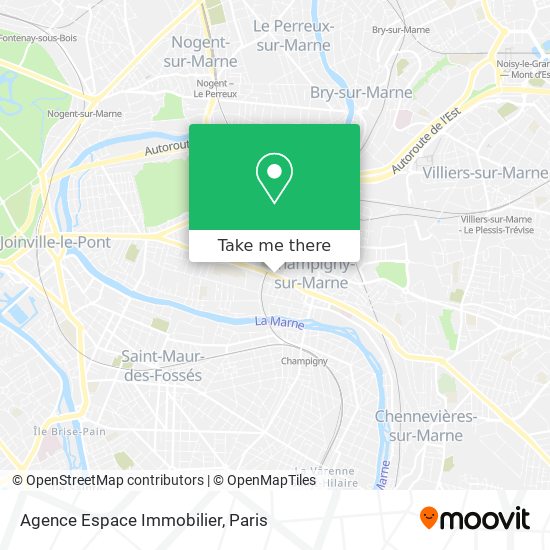 Agence Espace Immobilier map