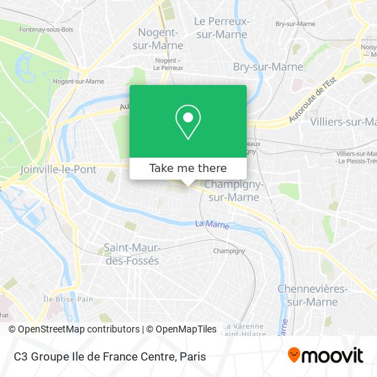 Mapa C3 Groupe Ile de France Centre