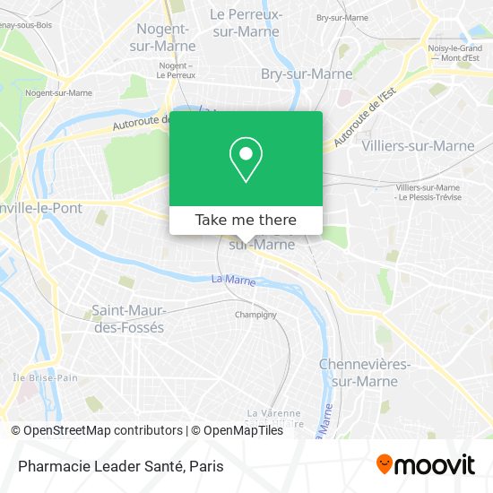 Pharmacie Leader Santé map