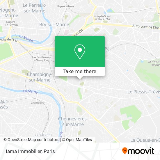 Iama Immobilier map