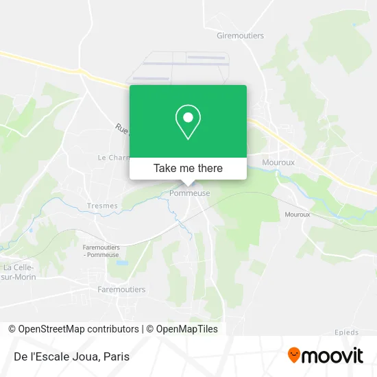 De l'Escale Joua map