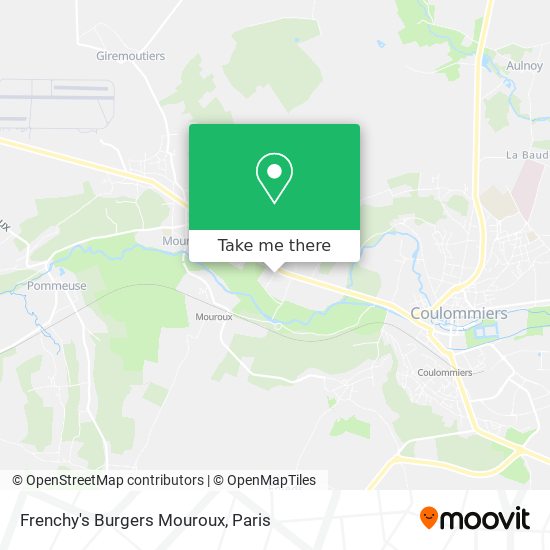 Mapa Frenchy's Burgers Mouroux