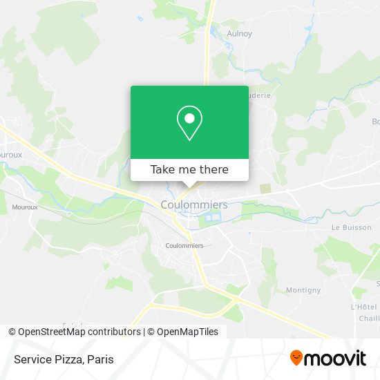 Service Pizza map
