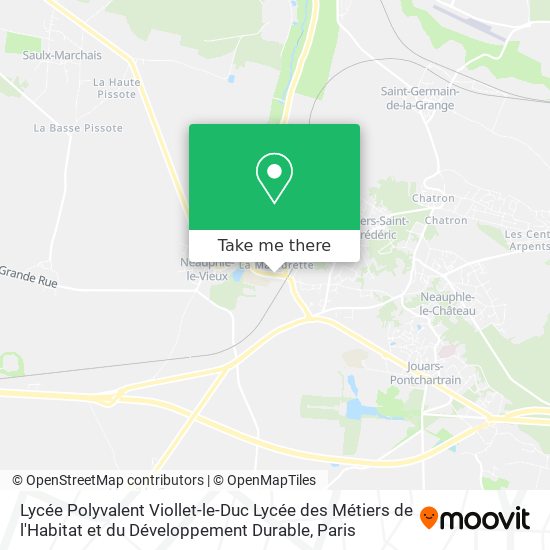 Mapa Lycée Polyvalent Viollet-le-Duc Lycée des Métiers de l'Habitat et du Développement Durable