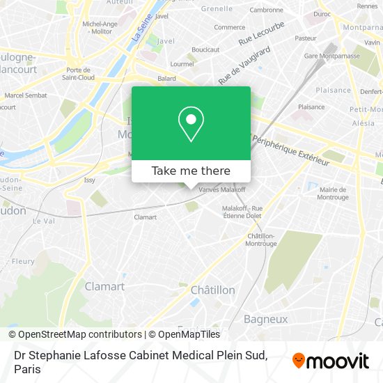 Mapa Dr Stephanie Lafosse Cabinet Medical Plein Sud