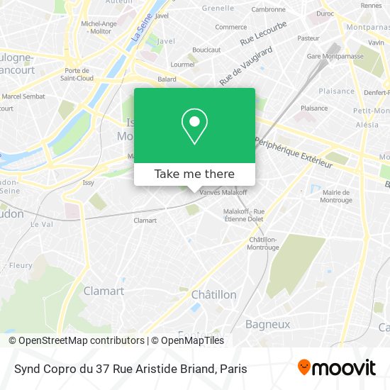 Synd Copro du 37 Rue Aristide Briand map