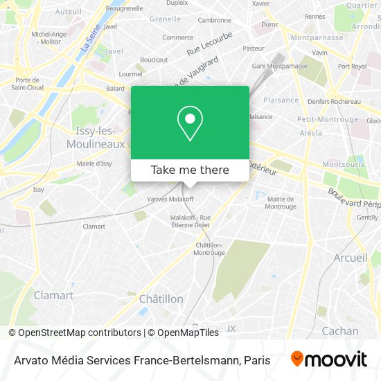 Arvato Média Services France-Bertelsmann map