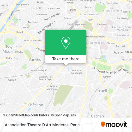 Association Theatre D Art Moderne map