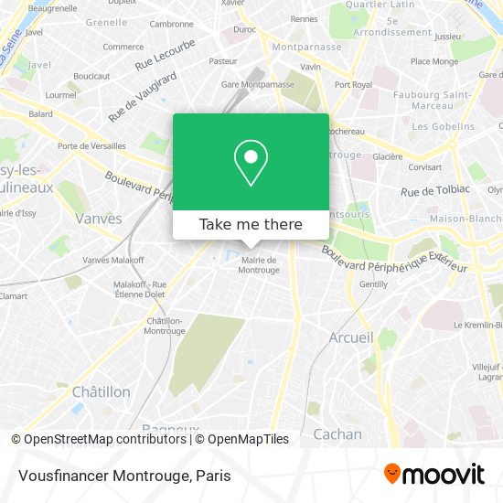 Mapa Vousfinancer Montrouge