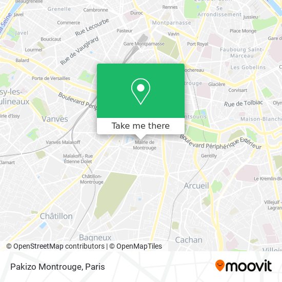 Pakizo Montrouge map