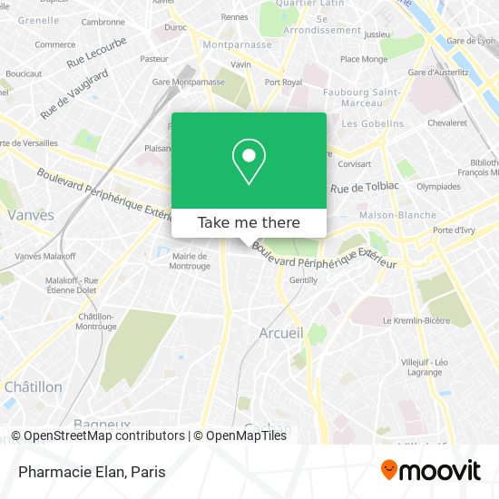 Pharmacie Elan map