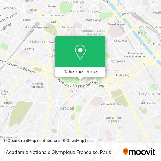 Academie Nationale Olympique Francaise map