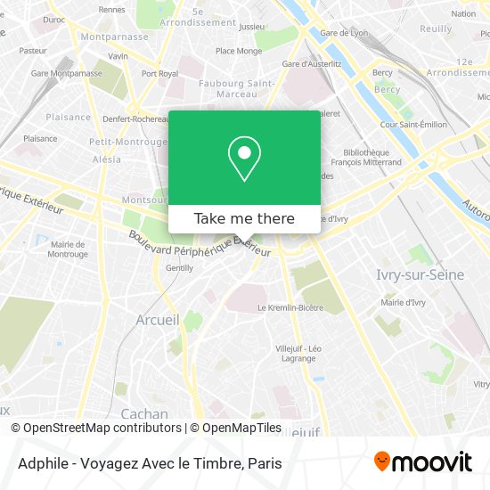 Adphile - Voyagez Avec le Timbre map