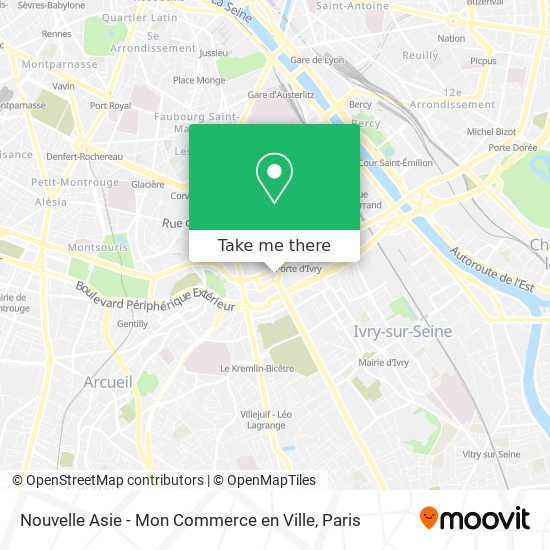 Mapa Nouvelle Asie - Mon Commerce en Ville