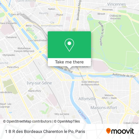 1 B R des Bordeaux Charenton le Po map