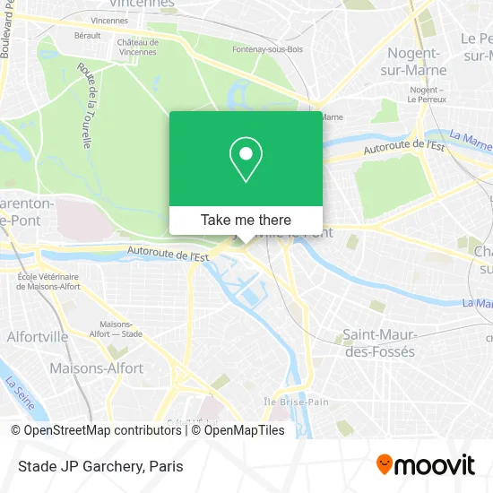 Stade JP Garchery map