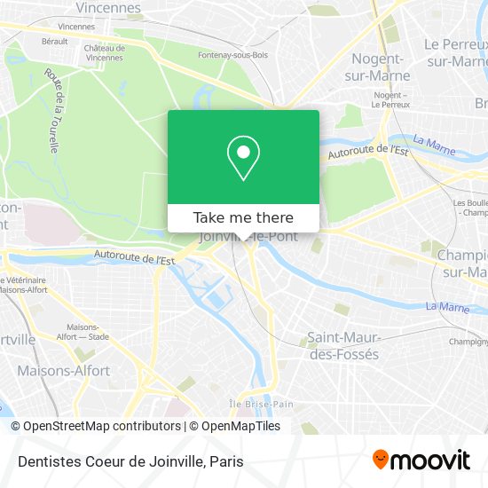 Dentistes Coeur de Joinville map