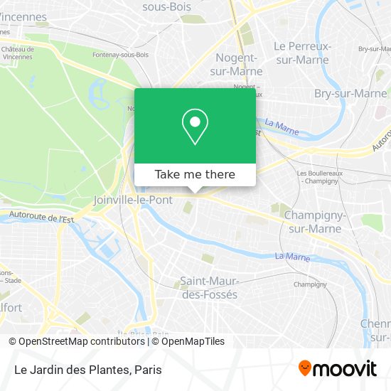 Mapa Le Jardin des Plantes