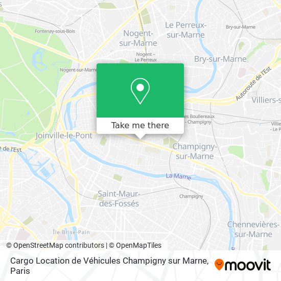 Mapa Cargo Location de Véhicules Champigny sur Marne