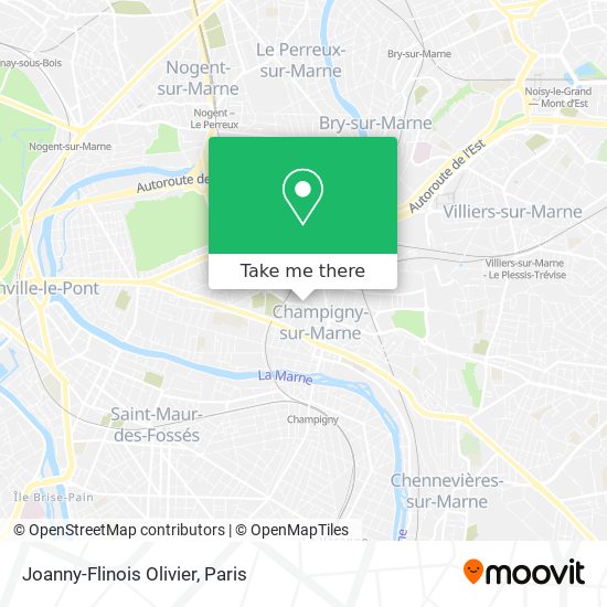 Joanny-Flinois Olivier map