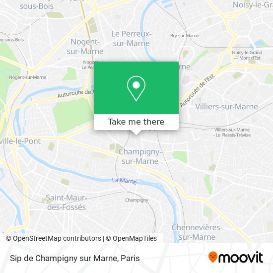 Sip de Champigny sur Marne map
