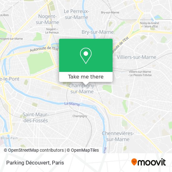 Parking Découvert map