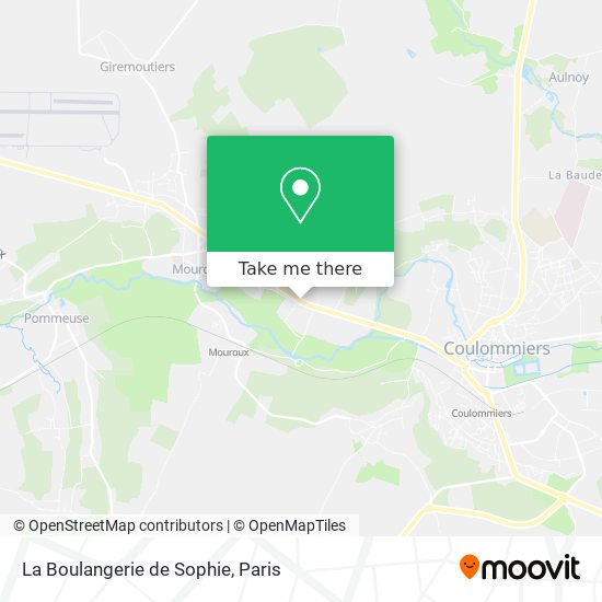 Mapa La Boulangerie de Sophie