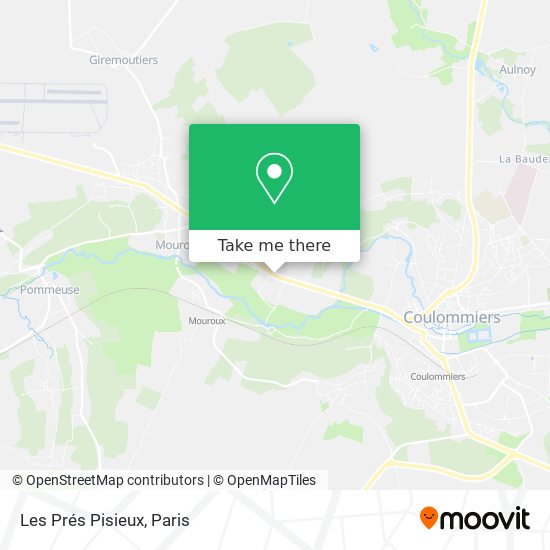 Mapa Les Prés Pisieux