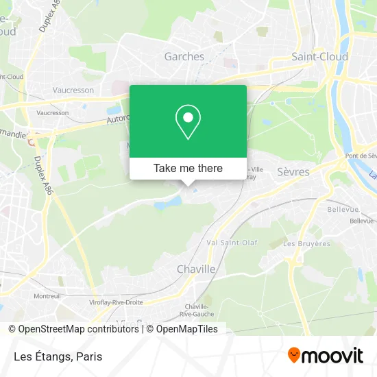 Les Étangs map