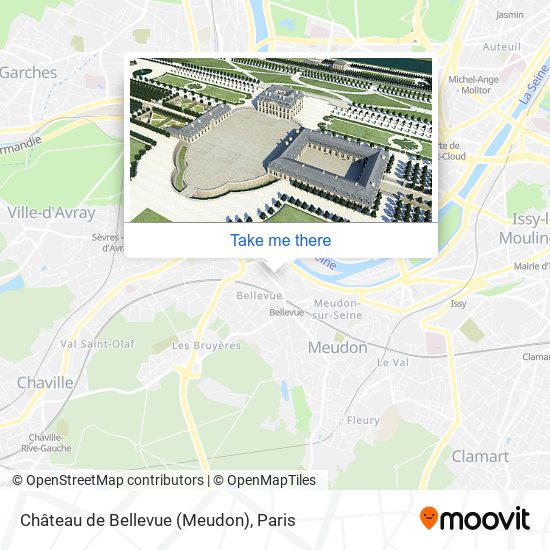 Mapa Château de Bellevue (Meudon)