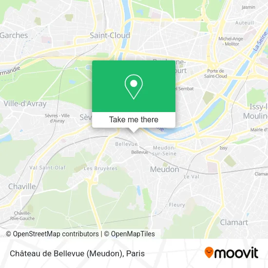 Château de Bellevue (Meudon) map