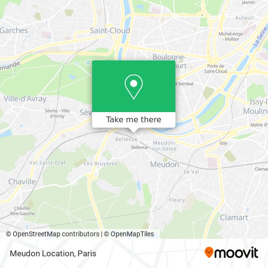 Mapa Meudon Location