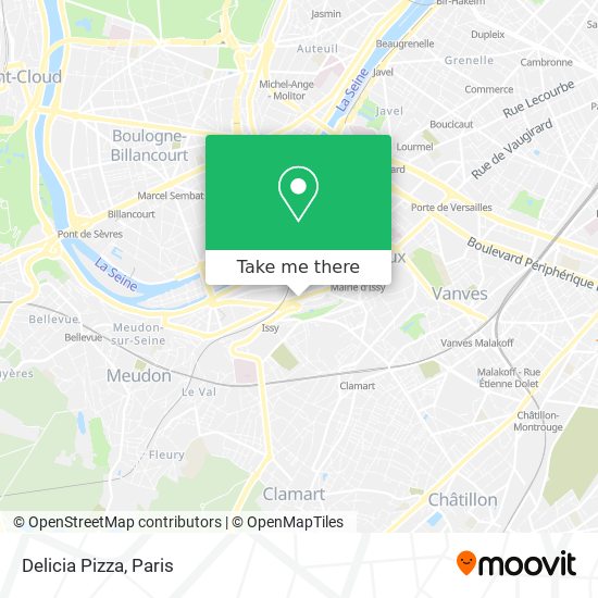 Delicia Pizza map