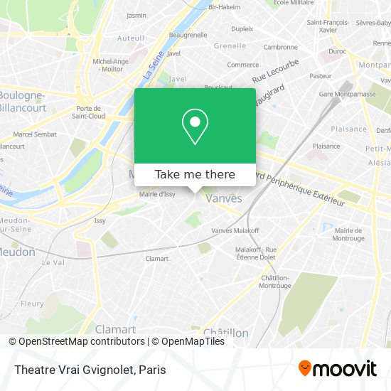 Theatre Vrai Gvignolet map