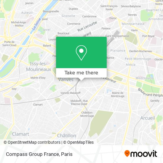 Mapa Compass Group France