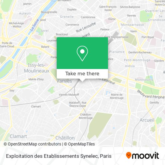 Mapa Exploitation des Etablissements Synelec