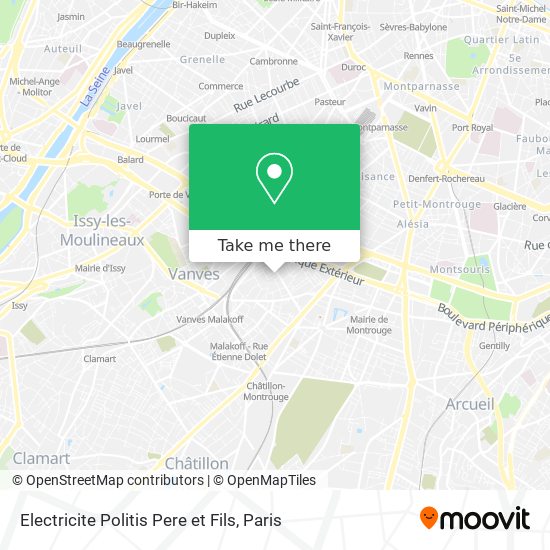 Mapa Electricite Politis Pere et Fils