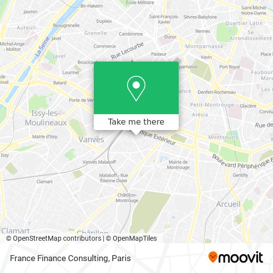 France Finance Consulting map