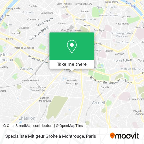 Mapa Spécialiste Mitigeur Grohe à Montrouge