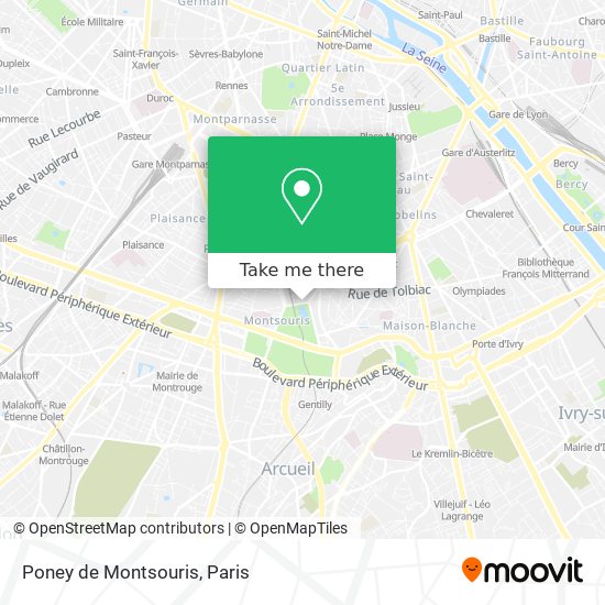 Poney de Montsouris map